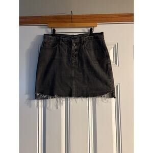 Gap denim black denim miniskirt size 31 tall